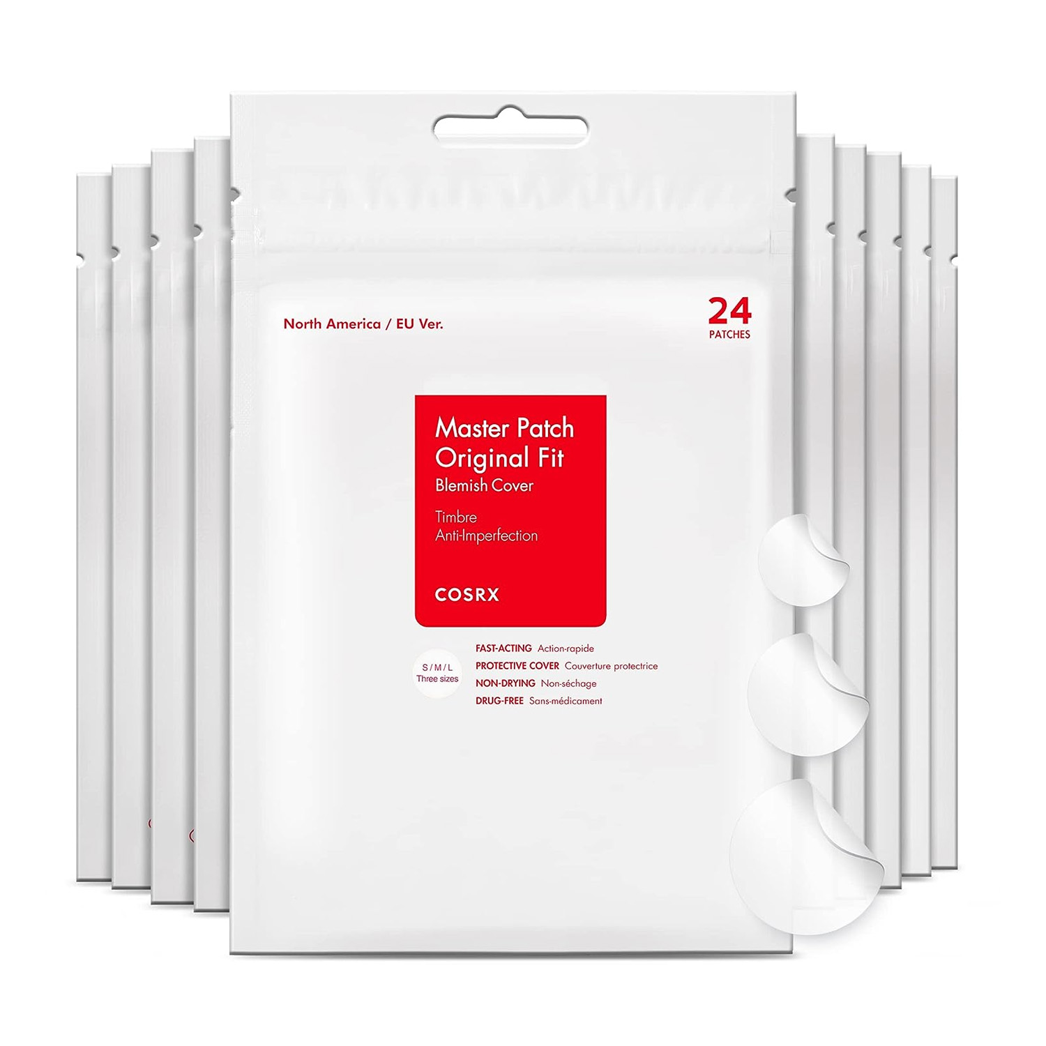 COSRX Acne Pimple  240patches 10x9 Large 5 Medium 10 Small 22.85