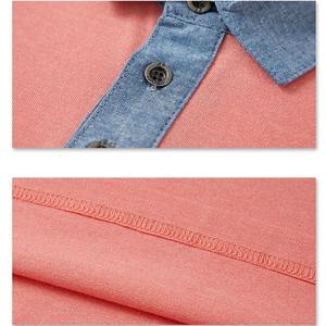 Más tamaño 6XL 5XL XXXXL nuevo verano algodón Polo hombres sólido bolsillo manga corta contraste Polo hombres moda Polo hombres camisas - Product Image 3