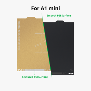 Bambu Dual-Texture PEI Plate Gold & Charcoal Grey for X1/P1/A1 Series 3D <b>Printers</b> Premium Accessories - Product Image 5