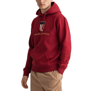 High Quality 100%cotton Long Sleeve Drop Shoulder <b>Hoodie</b> / Wholesale Oversize Winter <b>Thick</b> <b>Men</b> Custom Chenille Embroidery <b>Hoodie</b> - Product Image 6