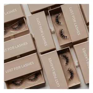 Private Label Beauty Faux Mink Lashes Wholesale Natural 5D Full Strip Eyelashes