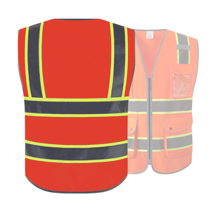 Reflective Hi Visibility Safety <b>Work</b> Vest Professional Operations Protective Garment for Workplace Applications Polyester - Product Image 2