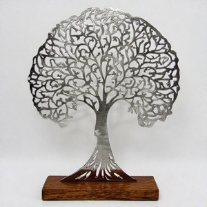 TreElegance AuroraCanopy Designer Metal Tree Decor Escultura para interiores de lujo y decoración navideña - Product Image 1