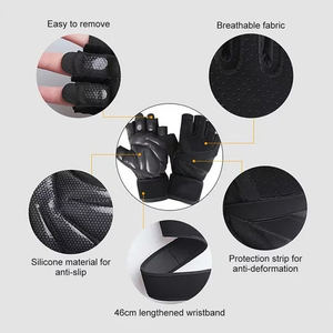 Guantes de Fitness Personalizables para Levantamiento de Pesas, Mayor Comodidad y Transpirabilidad, Diseño Personalizado, Estilo OEM/ODM para Gimnasio y Deportes - Product Image 3