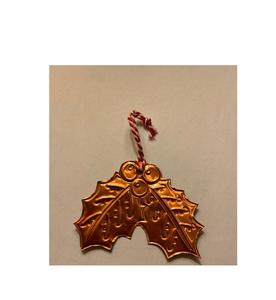 Ornements de Noël artistiques en métal avec motifs en relief parfaits pour la décoration de la maison pendant les vacances d'hiver - Product Image 2