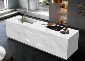 Custom <b>Prime</b> Core Kitchen Bathroom Vanity Tops Calacatta Quartz Artificial Quartz Countertops Carrara Calacata Hotel Project - Product Image 1