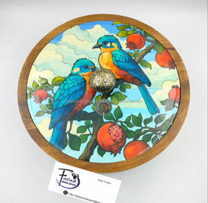 Wooden Bowl Set Dry Fruit Platers Round <b>Salad</b> <b>Server</b> Bowl Tableware Serving Bowls in Wood in Whole Sale Prices With Lid By FWE - Product Image 1