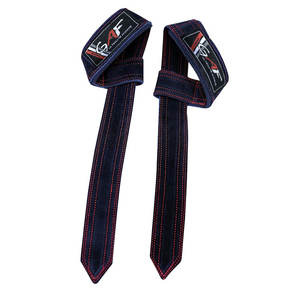 GAF Fabricación por encargo Color sólido Levantamiento de pesas Correas de cuero Precio barato Levantamiento de pesas Correas de cuero - Product Image 3