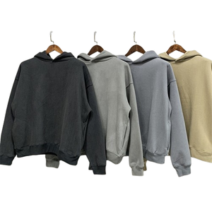 Pull-over en coton oversize pour hommes, sweat-shirt à capuche de haute qualité de grande taille Basics pour garçons - Product Image 6