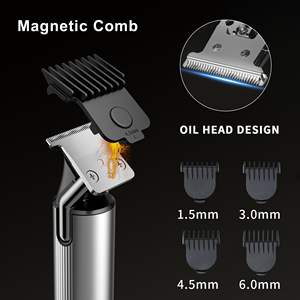 Cortadora de Pelo Profesional Inalámbrica para Barbería, Recortadora Eléctrica con 4 Peines Guía, Recargable por USB, Regalo para Hombres - Product Image 3