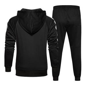 OEM personalizado para hombre a prueba de viento tecnología polar chándal conjunto de bloque de color de gran tamaño con cremallera completa Sudadera con capucha pantalones de chándal Jogging traje gimnasio ropa deportiva - Product Image 2