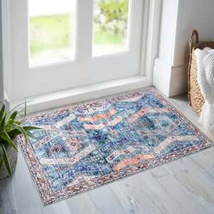 Netline Home Red <b>Kilim</b> Washable Rug NL1015-Traditional Flat Weave Medallion Hallway <b>Runner</b> with Non-Slip Backing - Product Image 4