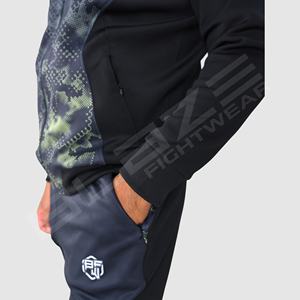 Conjunto de dos piezas personalizado para hombres High Street Design Sudadera con capucha estampada de secado rápido y Jogger Ropa deportiva informal para el invierno - Product Image 6
