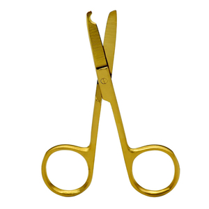 Ciseaux de point chirurgical de haute qualité en acier inoxydable enduit d'or ciseaux de coupe de suture de tour médical chirurgical - Product Image 6