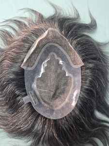 Taz Hair BD, Cabello Humano Remy Indio, con Frente de Encaje, Ondulado Natural, Estilo Negro, Ecológico, Ligero, Parches de Tupé - Product Image 2