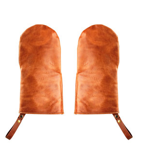 Gants de cuisson en cuir de vachette pour la cuisson professionnelle et l'utilisation de barbecue mitaines de sécurité résistantes à la chaleur pour la transformation industrielle des aliments - Product Image 2