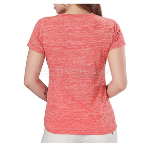 T-shirt basique pour femme en coton, col rond, manches courtes, coupe ajustée, respirant, doux, confortable, couleur unie - Product Image 6