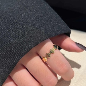 Bague classique en laiton massif plaqué or, élégante, pour mariage et fiançailles, vente chaude - Product Image 3