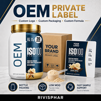 Poudre d'isolat de protéines de lactosérum hydrolysée, absorption rapide, sans sucre, faible en glucides, saveur vanille gourmet, pour la récupération musculaire