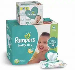 Pampers baby-dry taille 3 - BIG PACK - 80 pièces - 6 à 10 kg - 12h de  protection
