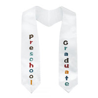 2023 Venta al por mayor Estola de graduación de satén con patrón de la bandera de Honduras para adultos, personalizable, unisex, regalo de graduación escolar