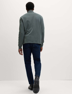 400 500 Gsm plaine luxe surdimensionné sweat pull hommes personnalisé surdimensionné Streetwear poids lourd hommes demi fermeture éclair sweat OEM - Product Image 5