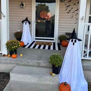 เครื่องตกแต่งฮาโลวีนลานฮาโลวีนตกแต่งกลางแจ้งแบบยืนผีด้านหน้าลานสวนตกแต่งฮาโลวีนสำหรับบ้าน - Product Image 4