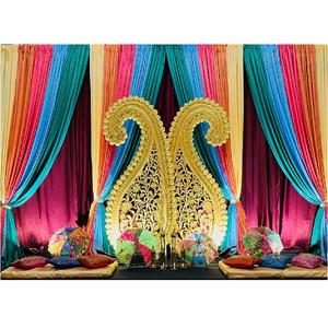 Boda interior Dj fiesta noche escenario decoración boda musulmana Henna función escenario decoración Punjabi boda Mehndi noche escenario conjunto - Product Image 1