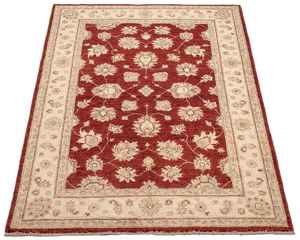 Tapis en laine Ziegler afghan fait main 180cm X 121cm 5'11'' X 4 'ensemble noué à la main - Product Image 2