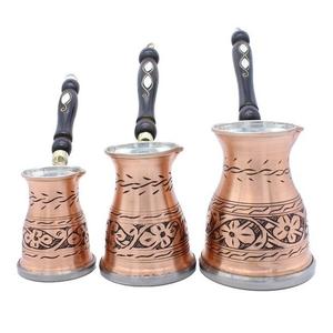 Meilleure qualité Mini théière à café et à thé turque faite à la main Théière décorative de table plaquée cuivre - Product Image 3