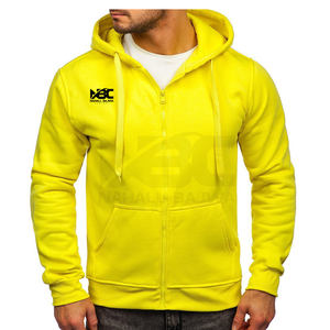 Vente en gros OEM Sweat à capuche uni décontracté avec fermeture éclair pour hommes et femmes Impression de logo personnalisé Coupe surdimensionnée Couleur olive pour la saison hivernale - Product Image 5
