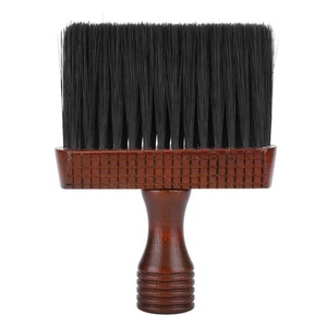 Custom Shave <b>Edge</b> SE-1882 Men's Metal Handle Synthetic Hair <b>Square</b> Shaving & Beard Brush - Product Image 1