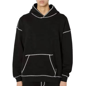 Pull à capuche élégant 100% coton sweat-shirt chaud personnalisable avec broderie imprimée adaptée aux commandes en gros de vêtements décontractés - Product Image 1