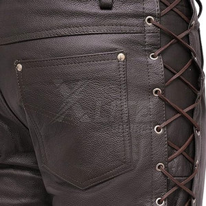 Premium Riding Gear Collection Lightweight Durable Breathable Leather Unisex Motorbike <b>Pant</b> with Safety Design and Smooth Finish - Product Image 5