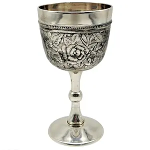 Wine Cup Goblet Unique Chalice Premium Quality Handmade Metal Red Wine Glass Perfect Gift Great for Moscow Mules