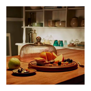 Cloche en verre de couleur personnalisée de style populaire avec pot de dôme en verre de lumières à bas prix - Product Image 5