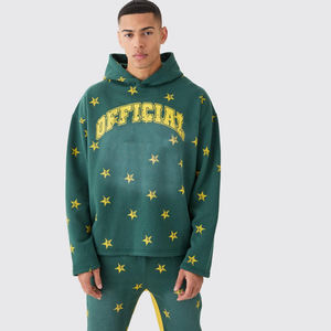 Chándal de gimnasio de peso pesado de alta calidad unisex logotipo personalizado impreso Sudadera con capucha de rizo francés de gran tamaño ropa de invierno a granel de talla grande - Product Image 1