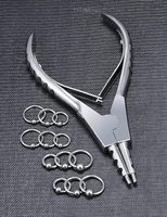Kit de perforación corporal de acero inoxidable de estilo clásico con abrazaderas fórceps anillos de nariz tabique labio ombligo lengua anillos de vientre