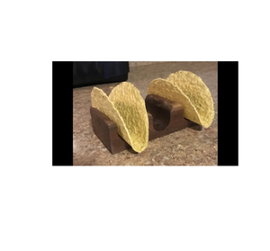 Soporte para comida de Taco de madera antigua Diseño de utensilios de cocina de color marrón Soporte para taco Bastidores de mesa forma cuadrada vendedor caliente - Product Image 4