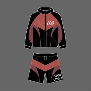 Chándal cortavientos para hombre, conjuntos cortos con cremallera estampada, chaqueta de poliéster y nailon, ropa de temporada de invierno, venta al por mayor, 2026 - Product Image 1