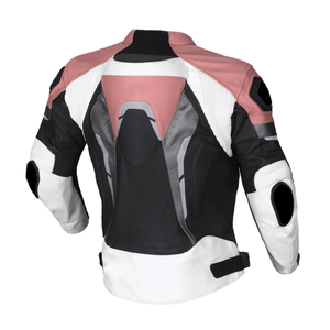 Chaqueta de moto de cuero de vaca púrpura y Negro genuino para hombre, chaqueta de moto de pista de carreras con protecciones blindadas CE para hombre - Product Image 6