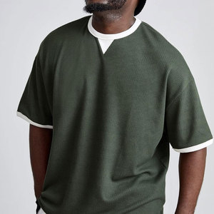 T-shirts décontractés pour hommes en gros T-shirt à épaules tombantes confortable et simple à la mode avec T-shirt à manches courtes pour homme - Product Image 1