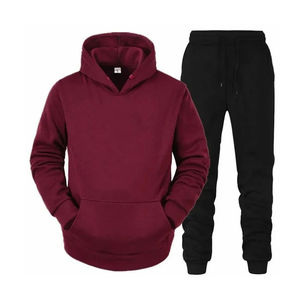 Completamente personalizado Regular Fit Tech Fleece 100% algodón Ropa deportiva Traje de jogging liso Chándal de gran tamaño para hombres - Product Image 3