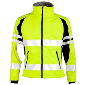 Jaket 3 kelas kerja keselamatan pakaian kerja visibilitas tinggi Hi Vis neon lalu lintas keamanan reflektif