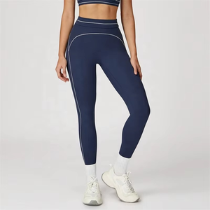 Leggings de yoga sin costuras para mujer Pantalones de gimnasio elásticos de cintura alta - Product Image 4