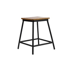 Modern American Style Solid Wood & Metal Bar <b>Stools</b> and Chairs-Durable Swivel Design for Commercial Use - Product Image 1