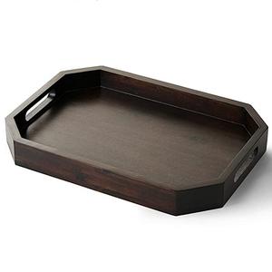 Bandeja de madera de alta calidad para servir frutas, bandeja de servicio de desayuno para interiores y exteriores, personalizada, moderna, para hotel, té y café - Product Image 5