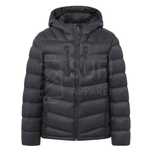 Low Price High Quality Custom Logo Front Printed <b>Winter</b> Unisex Hooded Puffer Jacket Plus Size Windproof Eco-Friendly Casual - Product Image 1