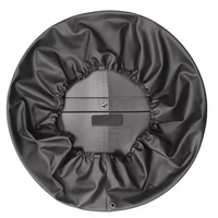 Convient pour Land Rover Defender 2020-2023 Couvre-pneu arrière noir brillant ABS Couvre-roue de secours Kit de carrosserie extérieur Pièce de modification
