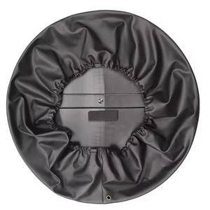 Convient pour Land Rover Defender 2020-2023 Couvre-pneu arrière noir brillant ABS Couvre-roue de secours Kit de carrosserie extérieur Pièce de modification - Product Image 4